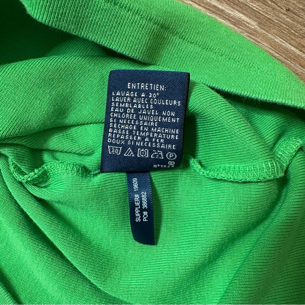 Ralph Lauren Sport V-Neck Solid Tee T-Shirt Top Pony XL Green Preppy Old Money - Picture 8 of 10